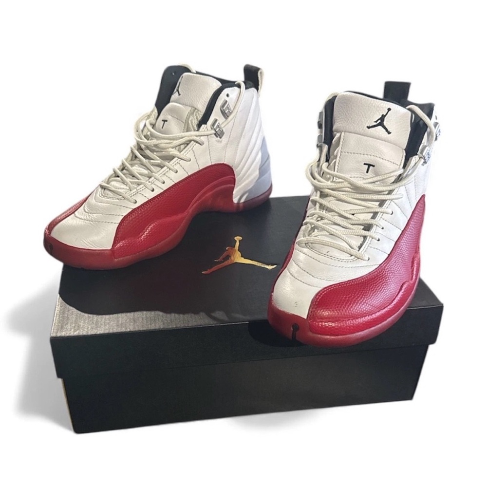 Jordan 12 Retro Cherry Red White Men's 9